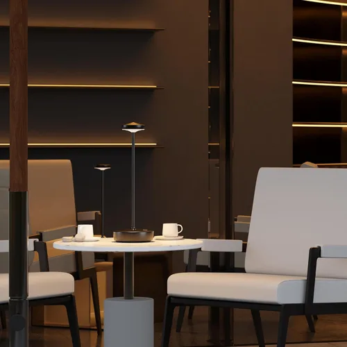 Vista 4 de Lámpara de mesa LED recargable inalámbrica, lámpara de mesa de 5000 mAh con tacto para exterior, lámpara de mesa portátil con batería, con función