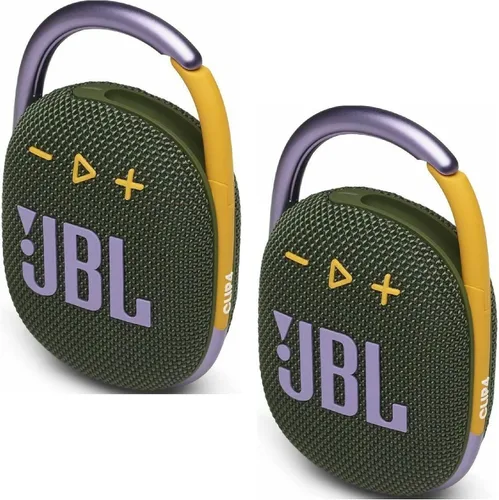 Vista 6 de JBL 2 Pack Clip 4 - Paquete de 2 bocinas Clip 4 inalámbricas con Bluetooth, resistentes al agua (color azul)