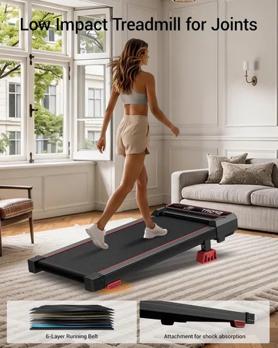 Vista 5 de LONTEK Almohadilla para caminar inclinada al 15% con placa de vibración