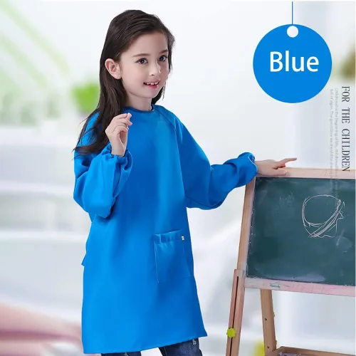 Vista 2 de Delantal de pintura para niños, impermeable, para niñas y niños de 2 a 12 años