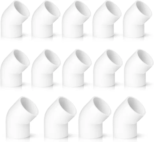 Vista 12 de Tapa de extremo de PVC de 1 pulgada, paquete de 10 conectores de codo de tubería, accesorios de tubería de PVC SCH40 de grado para muebles