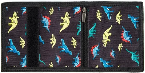 Vista 2 de Billetera para niños y niñas, billetera para niños pequeños, billetera de lona triple para exteriores, billeteras juveniles para niños y niños