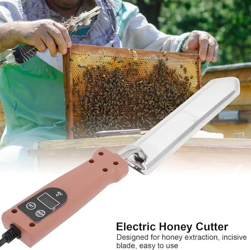 Vista 7 de Electric Honey Cutter - Stainless Steel Decapping Knife with 50-180℃ Temperature Control for Beekeeping, Wax Extractor Tool for Efficient Honey