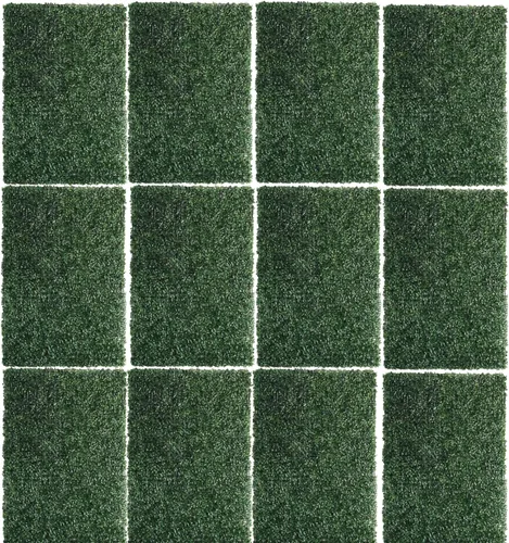 Vista 8 de ENOVA FLORAL 4 paneles de pared de boj artificial de 24 x 16 pulgadas, paneles de pared de seto de boj con protección UV, adecuado para decoración