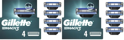 Vista 9 de Gillette Mach3 - Recambios de maquinilla de afeitar para hombres, 4 recambios de cuchillas de afeitar