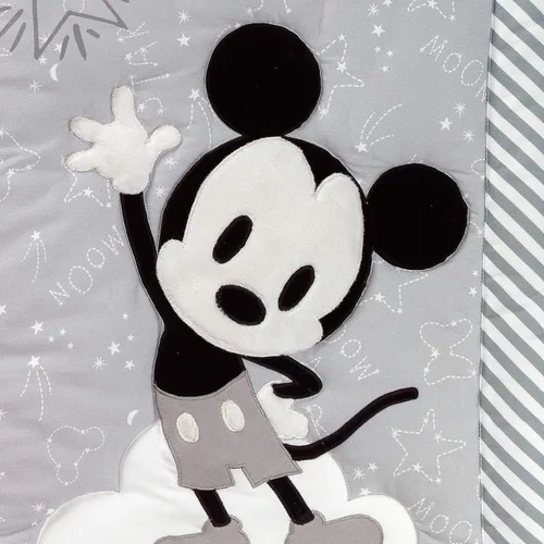 Vista 5 de Lambs & Ivy Mickey Mouse - Juego de ropa de cama para cuna, 4 piezas