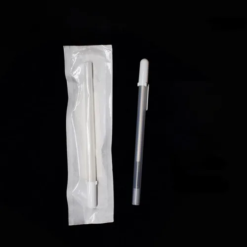 Vista 4 de minkissy 6 lápices de mapeo de cejas – Rotuladores de microblading blancos para maquillaje de piel, posición, mapeo de posición, herramientas