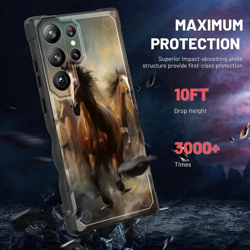 Vista 510 de Funda para Galaxy A14 5G, [Doble Capa][Protección contra Caídas de Grado Militar de 10 Pies] [Antideslizante] Funda Resistente a Prueba de Golpes