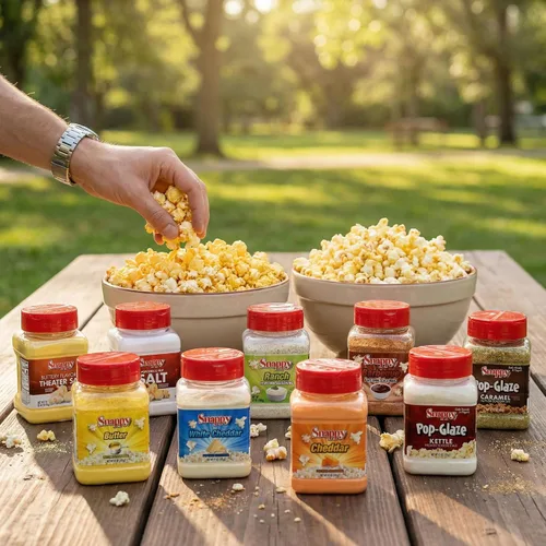 Vista 5 de Snappy Condimento para palomitas de maíz para barbacoa, 12 onzas, agitador de sabor a barbacoa dulce y salado, sin MSG añadido