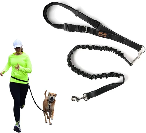 Vista 8 de Mighty Paw Correa de Perro Sin Manos Correa de Cintura Elástica para Pasear Perros. Correa Sin Manos para Correr con Mascotas para Razas Grandes