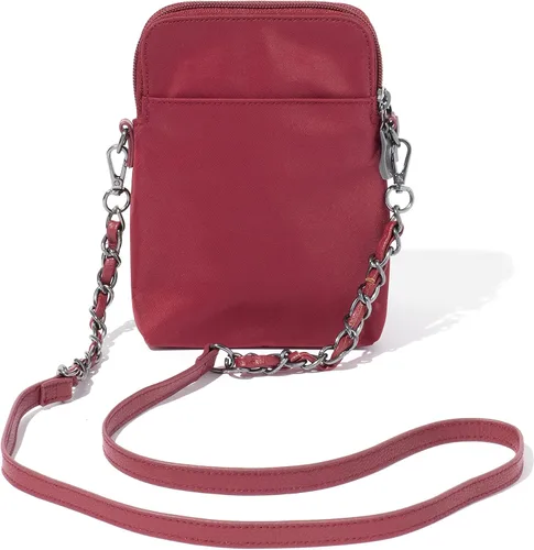 Vista 4 de Baggallini Take Two Bryant Crossbody-Small Travel Bag with RFID Blocking Sleeves-Water-Resistant Lightweight Mini Purse