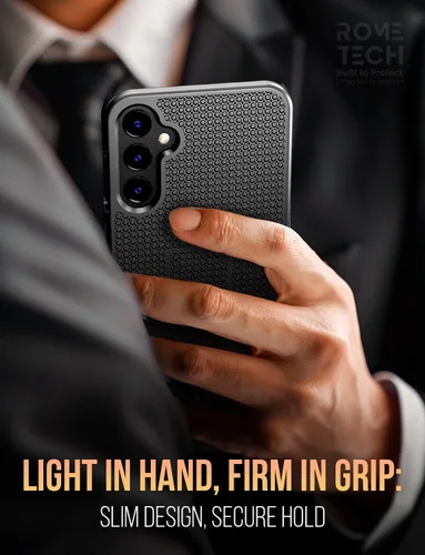 Vista 7 de Funda diseñada para Samsung Galaxy A14 5G con funda de clip para cinturón, funda de soporte para teléfono, color negro