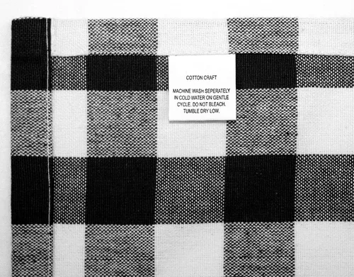 Vista 7 de COTTON CRAFT Countryside - Mantel clásico a cuadros de búfalo a cuadros, algodón de primera calidad, cosecha de Halloween, otoño, Acción de Gracias