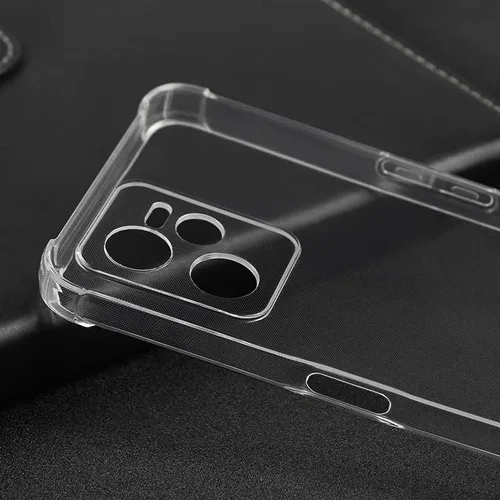 Vista 3 de USTIYA Funda para Realme C35 Clear TPU Cuatro Esquinas Cubierta Protectora Transparente Suave Funda