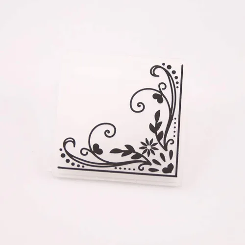 Vista 2 de Plantilla de carpeta de grabación en relieve de plástico con encaje para bricolaje álbum de recortes, álbum de fotos, tarjetas, fabricación