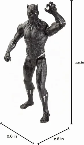 Vista 5 de Marvel Avengers Black Panther - Figura de acción de Marvel de 6 pulgadas Marvel Super Hero, Juguete