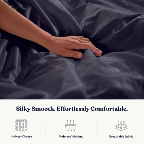 Vista 3 de GOTS Certified 100% Organic Cotton Flat Sheet, 400TC Long Staple Cotton, Ultra Soft, Silky, Moisture-Wicking, Smooth & Breathable, Best Sheets for