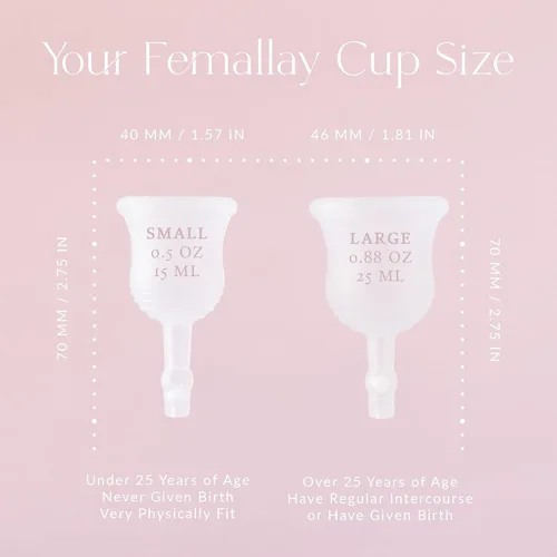 Vista 6 de Femallay Taza menstrual fácil de vacía, taza menstrual de silicona sin BPA, especialmente diseñada, fácil de vacía y fácil de limpiar, productos