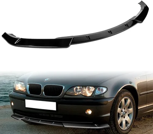 Vista 8 de EPARTS - Juego de 3 piezas de alerón para parachoques delantero, divisor de barbilla, protector de carrocería lateral compatible con BMW (E46) 2002