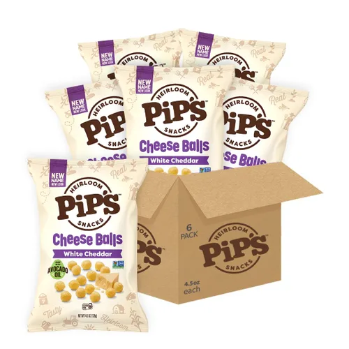 Vista 11 de Bolas de Queso Cheddar de Heirloom Pip's Snacks - Cheddar 1oz 24 unidades - Aperitivos Saludables, Aperitivos Sin Gluten, Paquetes de Aperitivos