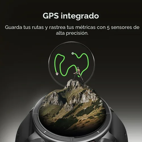 Vista 5 de Cubitt Aura Pro 2 - Reloj inteligente con GPS integrado, mapas sin conexión, AMOLED HD de 1.48 pulgadas, VITA AI, entrenador AI, puntaje
