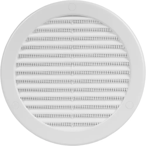 Vista 37 de Paquete de 10 cubiertas redondas de ventilación de aire de 4 pulgadas – Deflector de ventilación de aire Soffit de plástico blanco con malla