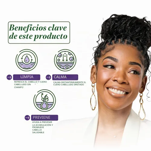 Vista 5 de ORS Aceite de oliva Braidzone Herbal Cleanse Dry Shampoo con lavanda y aceite de acai para nutrición, 8 onzas