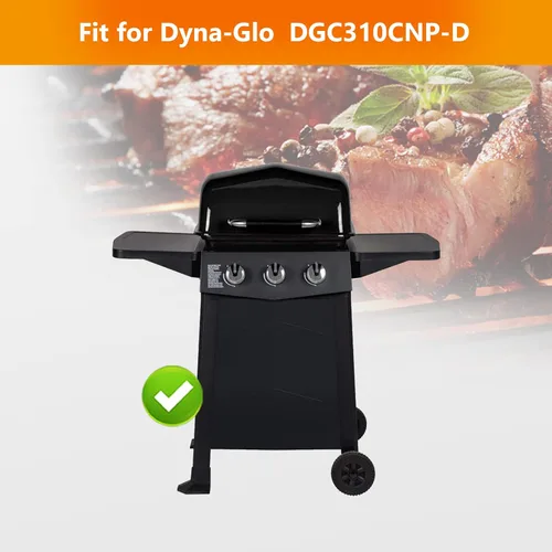 Vista 3 de Hisencn Piezas de repuesto para parrilla de gas propano Dyna-Glo de 3 quemadores de carro abierto DGC310CNP-D DGC310RNP-D DGC310BNP-D DGB310SSP