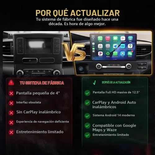 Vista 7 de Radio de coche de 12.5 pulgadas para Ford Explorer PIU Police Interceptor Utility 2020-2024, pantalla táctil, Carplay y Android 14.0