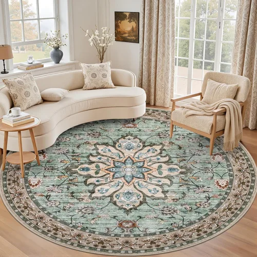 Vista 39 de Alfombras de área de 2x3 para sala de estar: alfombra vintage Beige