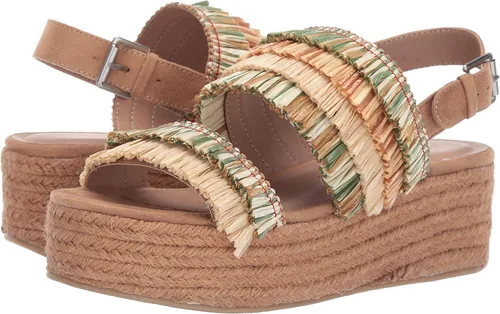 Vista 7 de Chino Lavandería Zuzu sandalias de cuña de alpargata para mujer