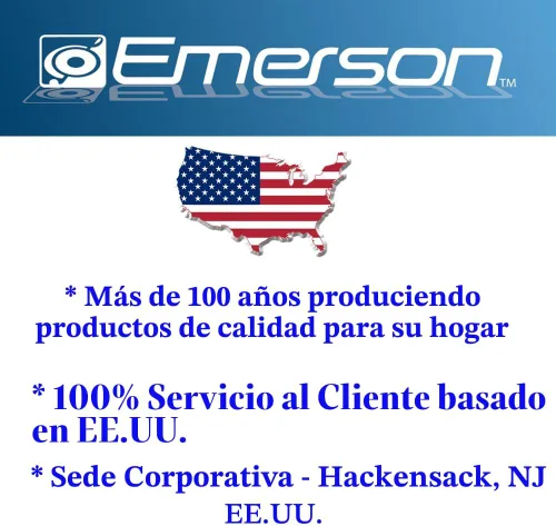Vista 10 de Emerson MW7302B - Horno microondas compacto para encimera con control táctil, pantalla LED, 700 W, 10 niveles de potencia, 6 menús automáticos Negro