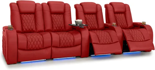 Vista 18 de Seatcraft Asiento de cine en casa Diamante Marrón Reclinable Individual