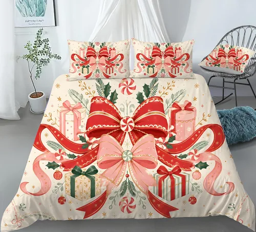 Vista 33 de REALIN Juego de funda de edredón con diseño de Hawthorn 3D, ropa de cama con diseño de bosque japonés, montaña, río, 2/3/4 piezas