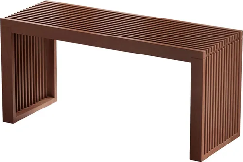 Vista 9 de APRTAT Banco de Comedor de Bambú, Banco de Mesa de Cocina Interior de 35 Pulgadas Decoración de Granja, Banco Zapatero de Entrada, Banco Exterior