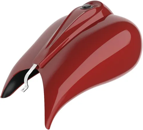 Vista 70 de Cubiertas de tanque estiradas con consola de tablero y tapa de tanque de combustible, cubiertas de combustible de galón para Harley Touring Whisky