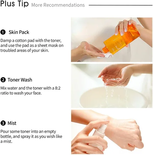Vista 6 de SWANICOCO KBeauty - Tónico lechoso ligero para hidratación de pieles grasas, cuidado de la piel con agua de árbol vitamínico, triple ácido