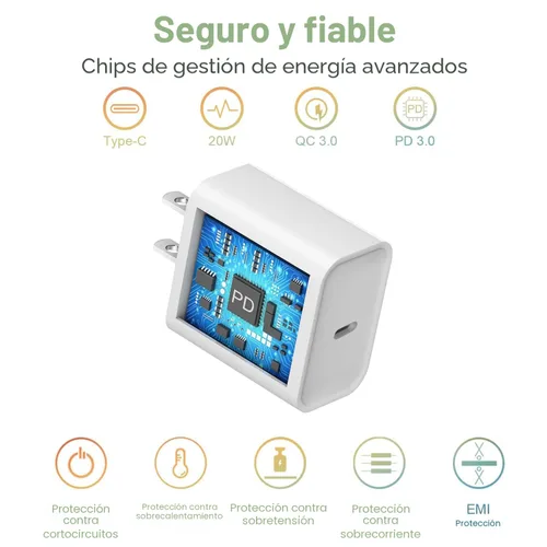 Vista 5 de Cargador Airpods Pro de 2ª/3ª generación, cable de carga USB-C Airpods 4 de 20 W, cable tejido USB C a USB C para AirPod Pro 3 (2025), auriculares