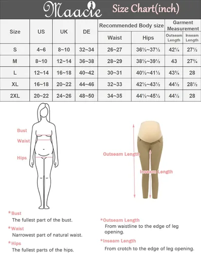 Vista 6 de Maacie Pantalones de trabajo de maternidad, pantalones de vestir casuales de negocios con bolsillos de alta elasticidad