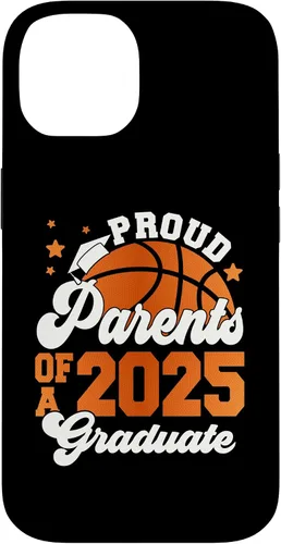 Vista 4 de iPhone 16 Parents of a 2025 Graduate Senior Graduation Basketball Case
