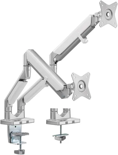 Vista 40 de Logilink BP0077 Soporte de escritorio para monitor dual (2 vías) (13-27 pulgadas), brazo 13.465 in negro
