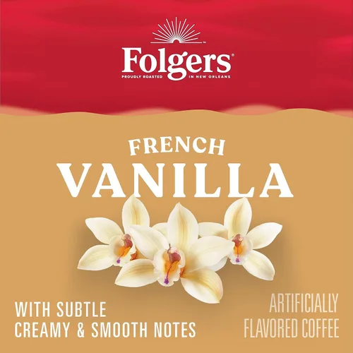 Vista 14 de Folgers Café molido con sabor a caramelo mantequilla, recipiente de 9.6 onzas (paquete de 6)