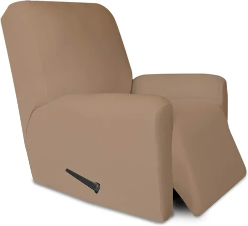 Vista 68 de PureFit Funda súper elástica para sofá reclinable con bolsillo, funda de sofá suave y antideslizante de elastano, lavable, protector de muebles