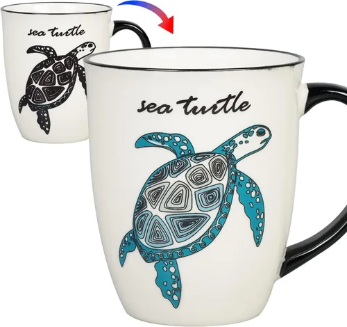 Vista 10 de Taza de cerámica que cambia de calor, taza de café divertida para mamá, papá, taza de té de porcelana, regalos para hombres y mujeres, cumpleaños