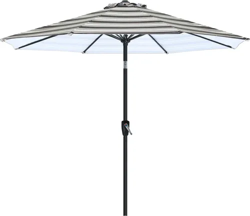 Vista 27 de ABCCANOPY 7.5FT Patio Umbrella Outdoor 6 RibsTable Umbrella(Brown)