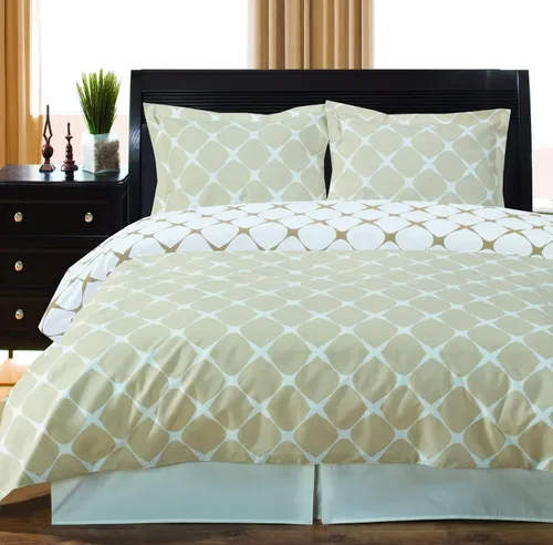 Vista 21 de Royal Hotel Bedding Agnes - Juego de funda de edredón floral de 3 piezas, tamaño King/Cal-King, 100% algodón, 300 hilos de algodón