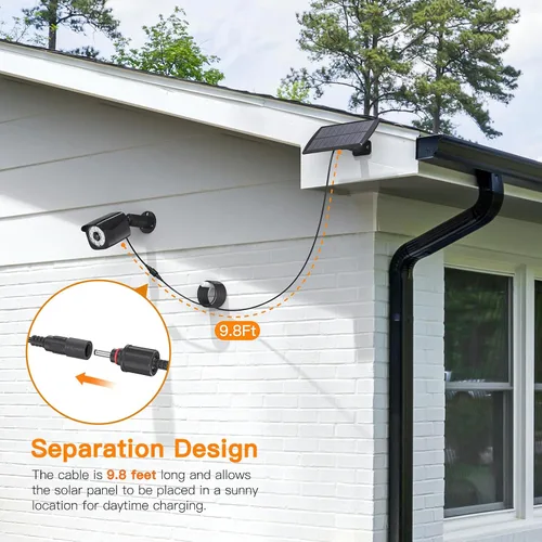 Vista 5 de Lixada Luces solares con sensor de movimiento para exteriores, IP67, impermeables, para montaje en pared, luces LED de seguridad de movimiento con 3