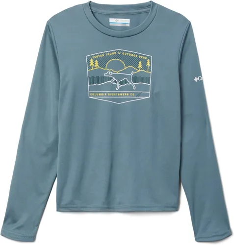 Vista 15 de Columbia Camiseta Grizzly Peak Ls Graphic para niño Negro Gema Berg