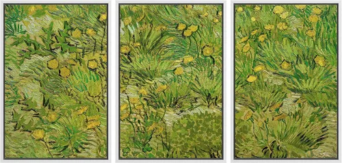 Vista 59 de wall26 Lienzo enmarcado para pared, juego de arte con flores de almendra de Vincent Van Gogh, naturaleza, ilustraciones de área silvestre, bellas