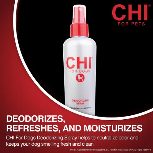 Vista 2 de CHI Spray desodorizante para perros, sin perfume, 8 onzas líquidas